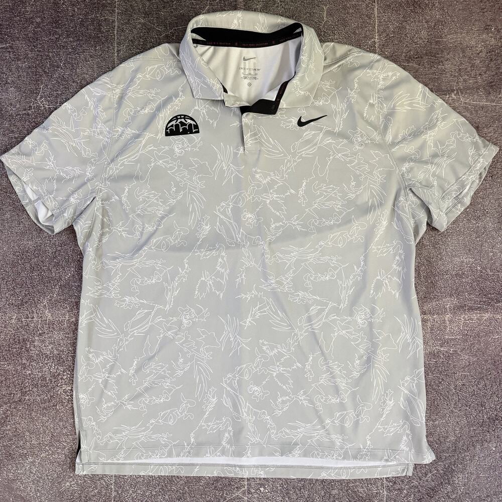 Men's Nike Tiger Woods Collection Denver Nuggets Short Sleeve Golf Polo Sz XL